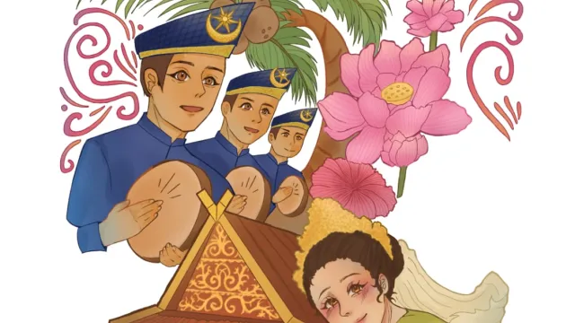 Berpancang amanah bersaung marwah illustration